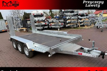 Nowa przyczepa Niewiadow 406x195 3 osie 3500kg minikoparka walec