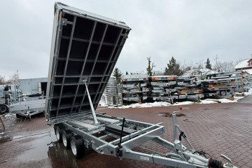 Nowa przyczepa kiper Saris 406x204cm 3500kg resor Częstochowa dostawa