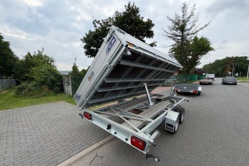 Przyczepa Kiprowana Saris kiper wywrotka 406x204 3.5T najazdy  WYPRZED