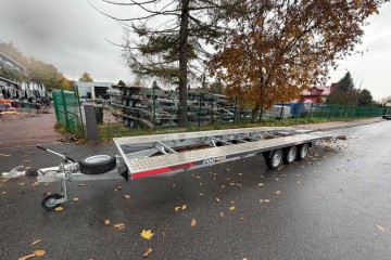 Laweta FOOWEE 8.5x2.1 dwa auta 3 osie koła 195r13c  aluminiowe najazdy