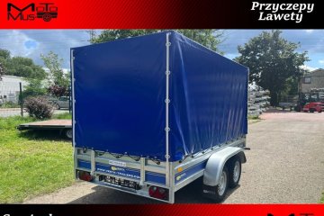 Przyczepa VESTA LIGHT 30DA 300x150x37 cm z plandeka 2 osie dwuosiowa