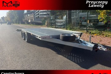 Laweta Gala raz łamana 4.5x2m koła 195r13c wypełniona 2700kg dostawa