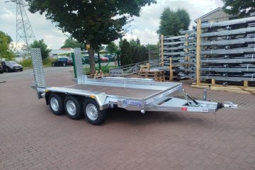Nowa przyczepa Niewiadow 355x185 3 osie 3500kg minikoparka walec