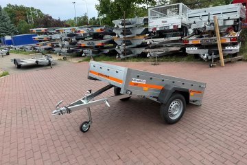 Przyczepa TEMARED ECO 2012 KIPP 201x126x32 cm uchylna 1 oś 750kg WYPRZ