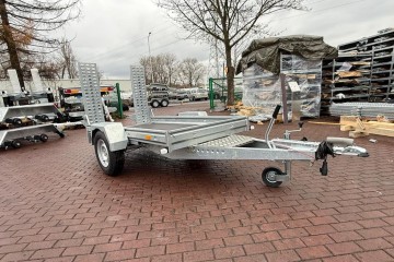 Przyczepa do przewozu sprzętu budowlanego Niewiadów K1325 1300kg Cz-wa