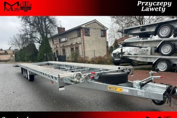 Laweta Wiola L35G85 8.5x2 ze skosem dwa auta 3 osie koła 195r13c