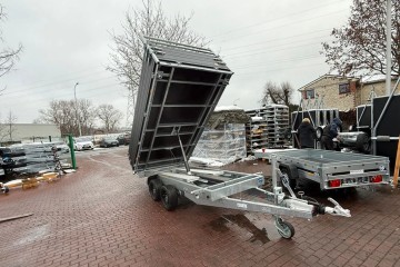 Nowa przyczepa kiper Saris 406x204cm 3500kg resor Częstochowa dostawa