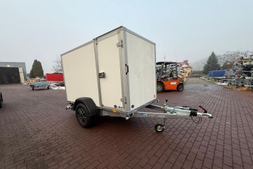 Nowy kontener Saris 256x134x150 1oś 1300kg Częstochowa dostawa pod dom